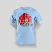 Ice Blue Sakura Judo Tatami Shirt