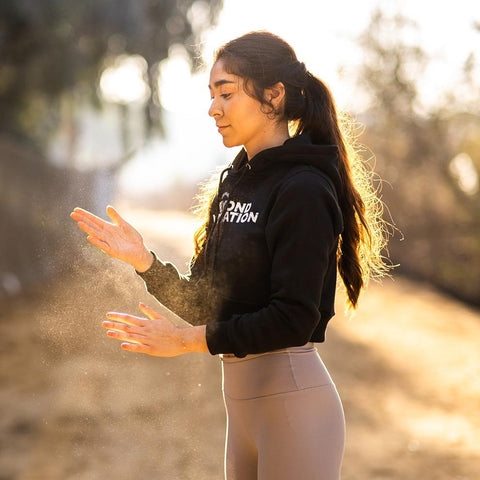 Terra Cropped Workout Hoodie