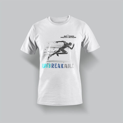 Unbreakable" Run" Athletic performance Shirt.